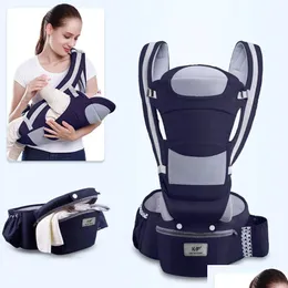 Carriers Slings Backpacks 0-36M Ergonomic Baby Infant Kid Hipseat Sling Save Effort Kangaroo Wrap For Travel 231228 Drop Delivery Kids Dhkmq