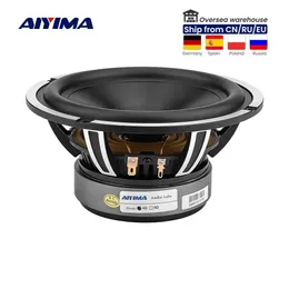 Динамики AIYIMA, 6,5-дюймовый НЧ-динамик, автомобильный музыкальный динамик, звуковой сигнал, 4 Ом, 50 Вт, алюминиевый бас-динамик, автогромкоговоритель, звуковая система «сделай сам»