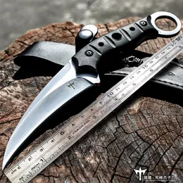 Portable tactical outdoor karambit self-defense military retired knife knives one keel sharp camping knife