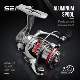 SEASIR OER Ultra Light Long Throw Aluminum Shallow Spool Spinning Fishing Reel Max Drag 12kg Freshwater Saltwater Fishing Tackle 240119