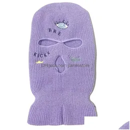 Moda yüz maskeleri boyun gaiter moda yüz maskeleri boyun gaiter clava maske şapkası kış neon yeşil cadılar bayramı başlığı parti kayak bisiklete binme y dhmwg