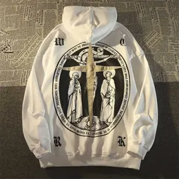 Herren Hoodies Sweatshirts Neue Herren Hoodies Halloween Hip Hop Retro Kreuz Männer Streetwear Brief Hoodie Mann Frauen Kapuzen Skateboards Hoody High Street Pullover Sweat