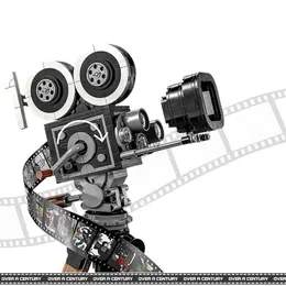 블록 2023 새로운 크리에이티브 기념일 클래식 수집 가능한 에디션 빈티지 VCR 빌딩 블록 영화 카메라 모델 브릭 장난감 어린이 성인