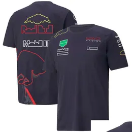 Мотоциклетная одежда 2022 Новая футболка F1 Forma 1 Гоночный костюм Футболки для болельщиков Повседневная дышащая футболка с короткими рукавами на заказ Мужские футболки с логотипом команды Ot19O