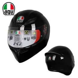 Vollgesichts-Offener Agv-K-Motorradhelm Agv-Helm K1 Nagelneuer Graffiti-Agv-Motorrad-Anti-Drop-Z8-Vollhelm Pista-Rennhelm Red Ant Personality 0WS9