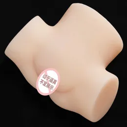 A Half body silicone doll One Line Sky Double Uterus Male Aircraft Cup Solid Doll Adult Product Masturbation Device Vaginal Hip Inversion Mold CIHE