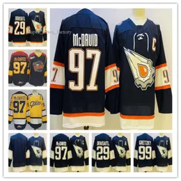 빈티지 Erie Otters College Connor McDavid Oilers Hockey Jersey Wayne Gretzky 2022-23 리버스 레트로 레온 드레이 시트 라이언 Nugent-Hopkins Jerseys 3904 8499