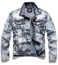 Autumn Fashion Slim Men039s Print Jacket Veste Pour Hommes Long Sleeve Trendy Denim Coat Chaqueta de hombre1791656