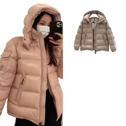 Moncclairs Vestes Femmes Designer Sweat À Capuche Vers Le Bas Brillant Pain Épaissi Long Corps D'hiver Chaud Zip Up Manteau Vêtement