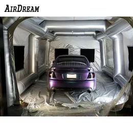 wholesale Wholesale High Quality Inflatable Spray Paint Booth Car Tent for Outdoor bus Polishing/Spraying