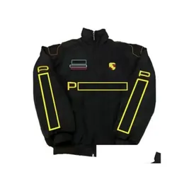 Motorcycle Apparel F1 Forma One Racing Jacket Autumn And Winter Fl Embroidered Cotton Clothing Spot Sales Drop Delivery Mobiles c1