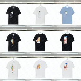 Sommer-Casablanc-Shirt, Designer-T-Shirt, Übergröße, Herren-Polo-Shirts, klassisches Muster, Druck, Dekoration, modisch, lässig, kurzärmelig, Rundhalsausschnitt, Casa Blanca-T-Shirt