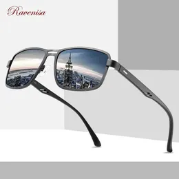 نظارة شمسية Ravenisa 2020 New Fashion Genlasses Men Mensopized Square Metal Prame Gale Male Sun Driving Fishing Eyewear Zonnebril Heren YQ240120