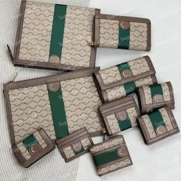 10A Luxury Plånbok för män Handväskkorthållare Mini och stora företag Underarm Purse Ziper Plånböcker Kvinnor Män äkta läder Mini Purses Hot Sale Cluth
