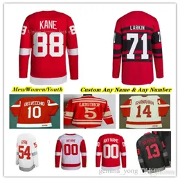 Detroit Hockey Dylan Larkin Jersey Patrick Kane Alex Debrincat Lucas Raymond Moritz Seider Shayne Gostisbhere J.T. Compher James Reimer Steve Yzerman Pavel 3964