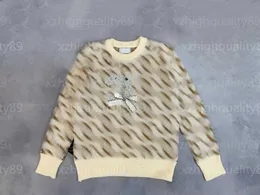 Tasarımcı Sweater Kadın Örgü Jumper Womens Giyim Lüks Pırlanta Çivili Uzun Kollu Kazak Slim Fit Zarif Yuvarlak Boyun Sweaters Kadın Örgü Tops