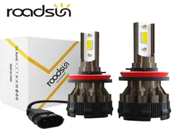 Roadsun 자동차 조명 전구 H4 LED H7 H11 H8 HB4 H1 HB3 자동 K2 자동차 헤드 라이트 전구 72W 8000LM 스타일링 6000K LED Automotivo 12V2342410