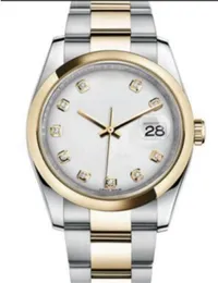 Orologi da donna bianco madreperla con domonds 36mm orologi da polso luminosi meccanici automatici in acciaio inossidabile 904L di alta qualità orologio impermeabile con scatola