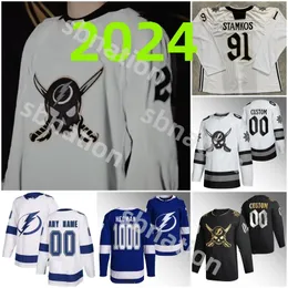 GASPARILLA Lightnings 2024 Tampa Hockey Jersey Bay Custom Men Women Kids 98 Mikhail Sergachev 91 Steven Stamkos 21 Brayden Point 38 Brandon Hagel Sweater Jersey