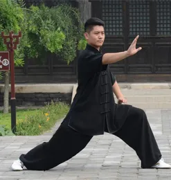 Shortsleeve tai chi clothing uniform for men012345675061542