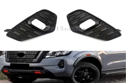 1 paio Nero Fendinebbia Telaio di Copertura Per Nissan NAVARA NP300 2020 2021 2022 Fendinebbia Cover7127187