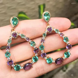 Stud Earrings Zlxgirl Jewelry Russian Fashion Perfect Water Drop Shape Women's Wedding Bridal Percings