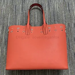 Frauen-Luxus-Big-Bags-Platfor-Kritzel-Designer-Handtaschen-Totes-Composite-Handtasche aus echtem Leder-Geldbörse-Umhängetasche-Tasche mit rotem Boden