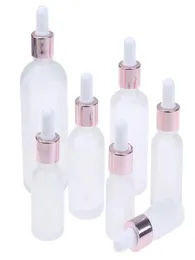 5100 ml Frosted Glass Droper Bottle eteriska oljeflaskor med ögondroppar Parfymprov Kosmetiska behållare3758637