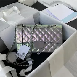 Klasik flep cf omuz çantası yağlı fang 10a kadın messenger tasarımcı pürüzsüz kuzu derisi crossbody çantalar havyar ineği el çantası altın sier zincir yemek totes