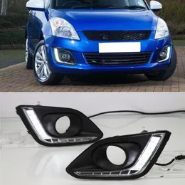 1 par de luz diurna drl luz de nevoeiro capa 12v branco drl para suzuki swift 2014 2015 20168459860