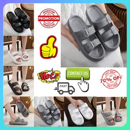 Ücretsiz Gönderi Sıradan Platform Slides Terlik Yeni Yastık Terlik Sandaletleri Kadınlar İçin Sandaletler Çift Buckle Eva Kalın Solmuş Yaz Plajı Sandalet