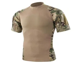 Männer Sommer Outdoor Wandern Camping T-shirts Taktische Armee Grün Sport T-shirts Kurzarm Camouflage T-shirts 9614500