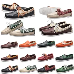 Loafers Genuine Men New Cow Designer Leather Casual Shoes Man Soft Spring Moccasins Plus Size 38-45 Tenis Masculinos Trainer 41