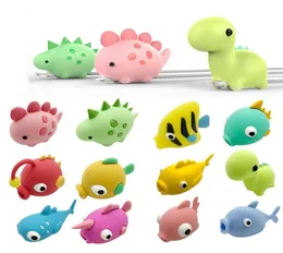 12styles Cable Bite Fish Dragon animal cable Protector Accessory Charger Cord cable bites For Samsung smartphone4809253