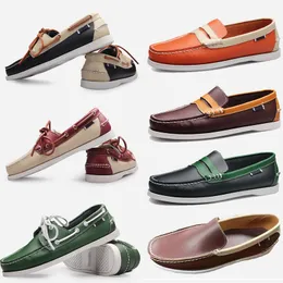 GAI GAI GAI Genuine Men Loafers Cow Leather Casual Shoes for Man Soft Spring Moccasins Plus Size 38-45 Tenis Masculinos