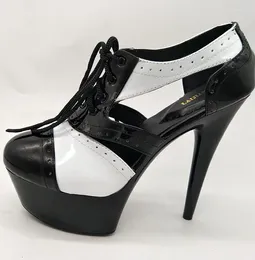 Sukienka buty Laijianjinxia 15 cm/6 cala pu górna moda seksowna egzotyczna platforma na wysokim obcasie impreza Kobiety Pumps Pole Dance D025