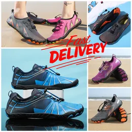 Zapatos casuales al aire libre Sandalia Zapatos de agua Hombres Mujeres Playa Zapatos acuáticos Secado rápido Descalzo Senderismo Zapatillas de deporte para vadear Nadar EUR 35-46 calcetines suaves y cómodos