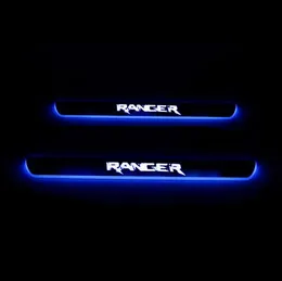 Moving LED Welcome Pedal Car Scuff Plate Pedal Door Sill Pathway Light for Ford Ranger 2015 20203207656