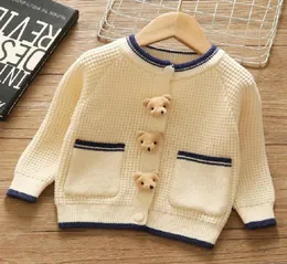 Pullover Autumn Baby Girls Clothing Sweaters for Kids Bear Cardigan Toddler Långärmkläder 18m8 år 20213261335