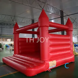 Toptan Ücretsiz Teslimat Dış Mekan Reklam Şişme Aktiviteleri 13x13ft 4x4m Kırmızı Yıldönümü Parrty Bouncy Castle Özel Renk Düğün Bounce 001