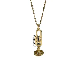 Ожерелье-спутник, дизайнерское женское ожерелье высшего качества с подвеской-коробкой, вдовствующая императрица, булавки, ожерелье с подвеской, женственное, легкое, роскошное, изысканное, темпераментное, продвинутое.