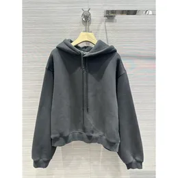 Mulheres Hoodies Moletons 2024 Nova Primavera Milan Runway Plover Manga Longa High End Jacquard Designer Tops 0112-5 Drop Delivery Appare Dhzlq