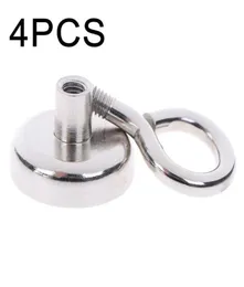 Hooks Rails 4pcs Magnetic Powerful Heavy Duty Neodymium Magnet Metal Hunting Sea Fishing Detector Silver Accessories9575621