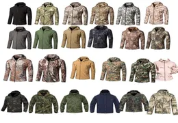Outdoor Hoody Softshell Jacket Woodland Hunting Shooting Clothing Tactical Camo Coat Combat Clothing Camouflage NO052012471045