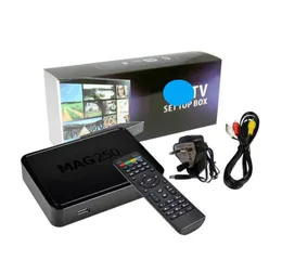 NEW TV BOX MAG250W1 Linux Set Top MAG 250 with BuiltIn WiFi WLAN HEVC H265 Smart Media Player MAG250 Same as MAG322 MAG322W15345244