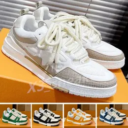 2024 Designer Sneakers Men Shoes Fashion Platform Sneakers Rubber Trainers Leather Sneaker Multicolor Lace-up Skate Shoe Running Trainer X21