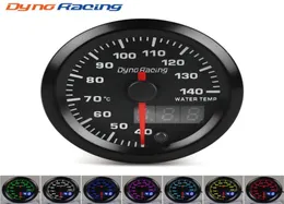 Dynoracing 2039039 52mm Dual Display Water temp gauge 40140 Celsius 7 colors Led Water temp meter Car meter With sensor BX15707215