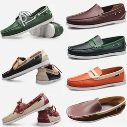 Designer tênis tamanho 2024 vela grande casual masculino couro genuíno britânico condução único sapatos para homem sapato trem 46