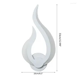 Lampy ścienne LED Lamp Modern lampa akrylowa kinkieta 10W AC90-260V Flame Kształt w łazience w łazience Sypialnia salon Art Art L21a