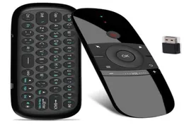 W1 Versione inglese 24GHz Tastiera wireless Mini Fly Air Mouse con funzione di apprendimento IR per TV Box Computer x96 MINI H966813653